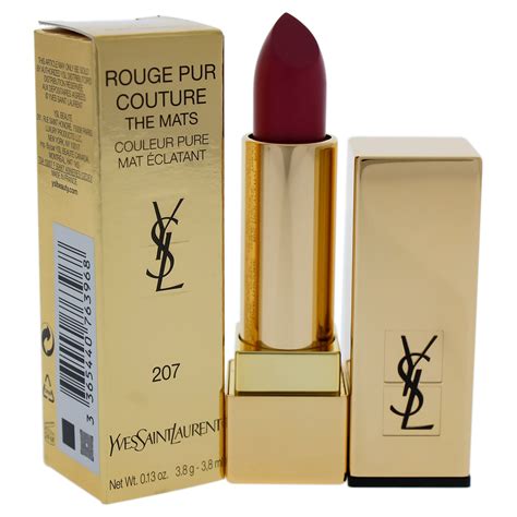 ysl pur couture the mats 207|Yves Saint Laurent Rouge Pur Couture The Mats .